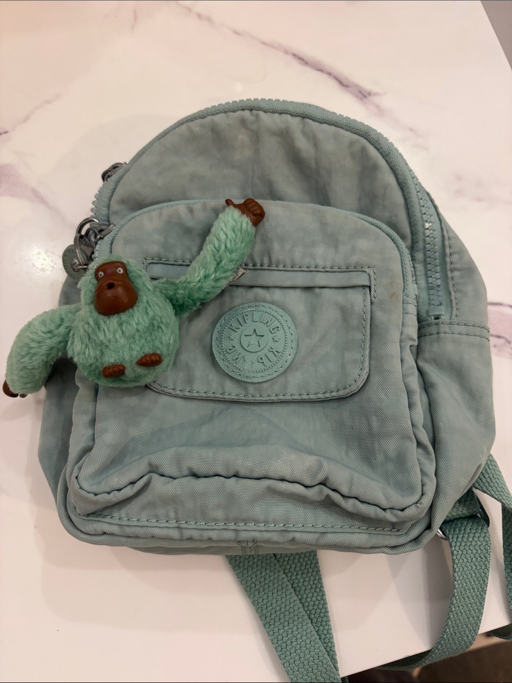 Kipling Mini Backpack in Mint
